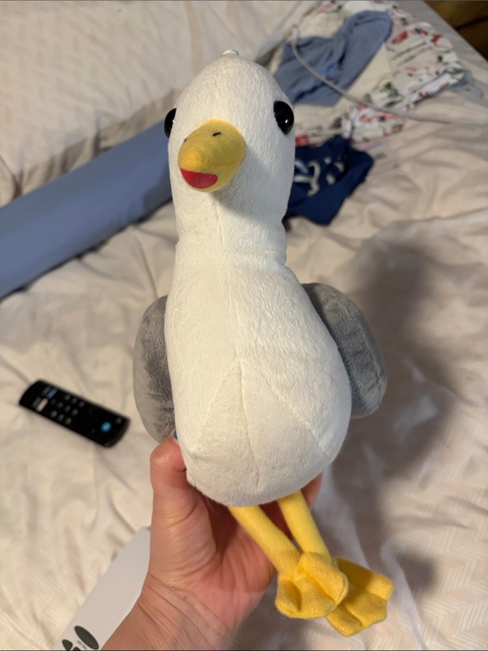 Plush Seagull Bird Toy - White & Gray - For the Oceans